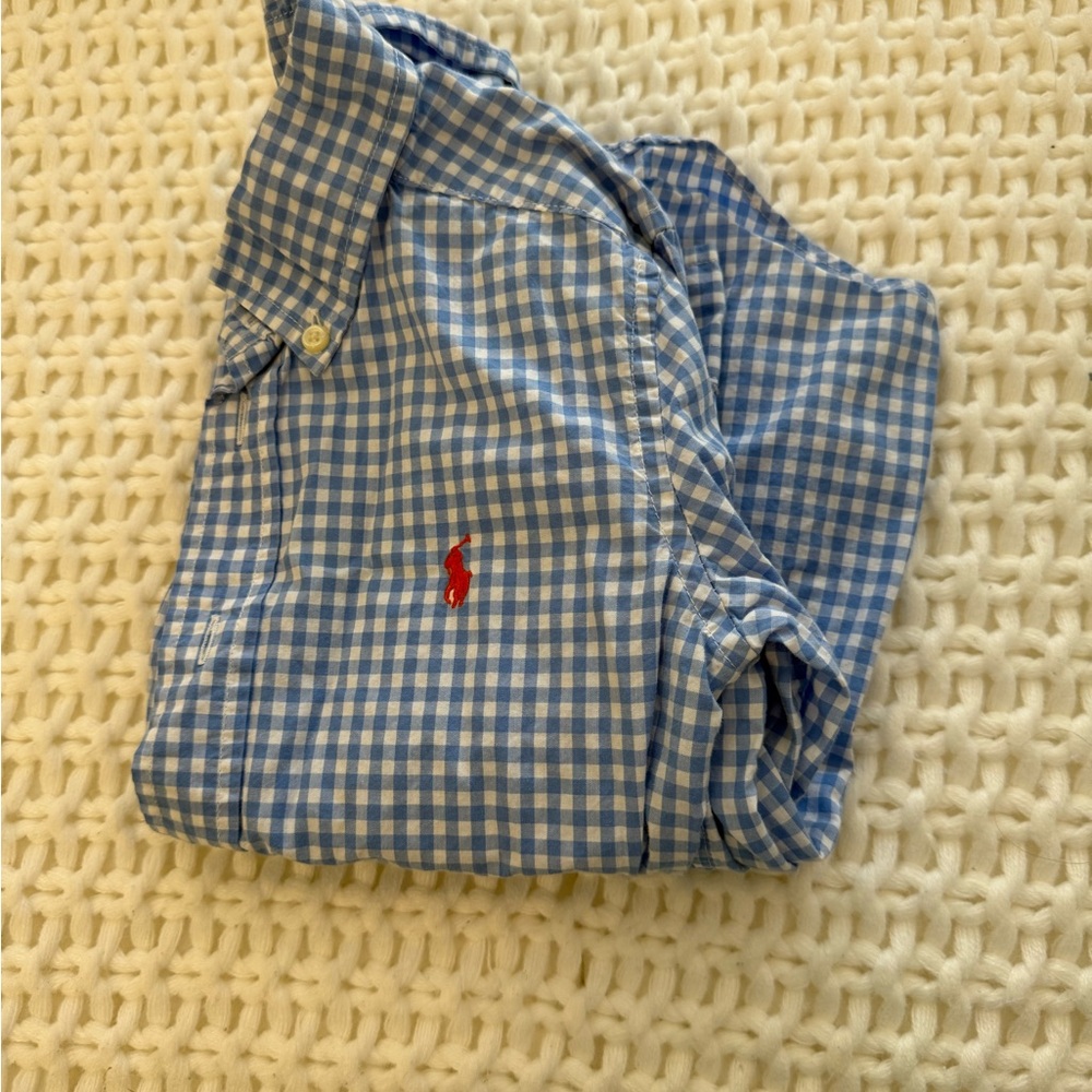 Ralph Lauren Light Blue Gingham Shirt